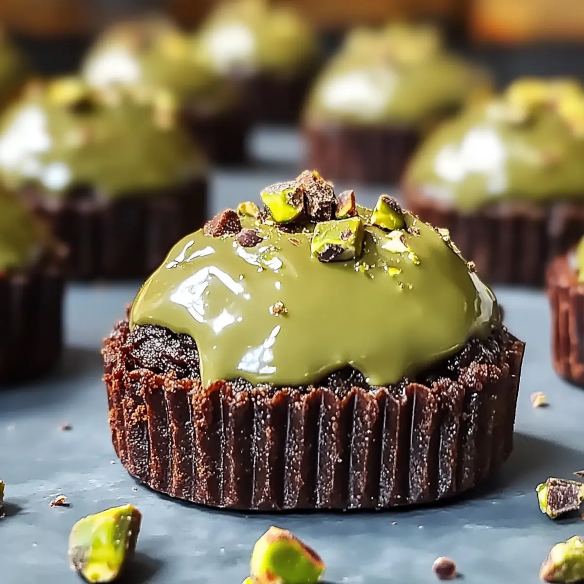 Irresistibly Smooth Pistachio Ferrero Rocher Brownies