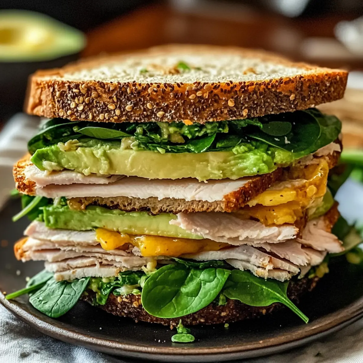 Delicious Honey Mustard Turkey Avocado Sandwich in 20 Minutes