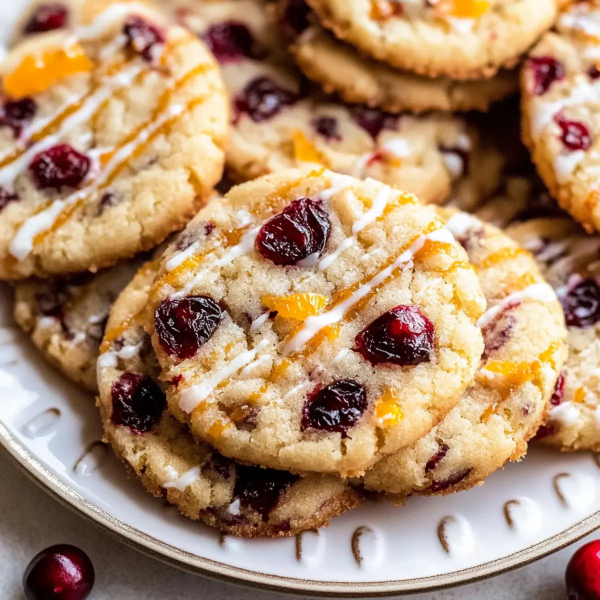 Delicious Christmas Cranberry Orange Cookies for the Holidays