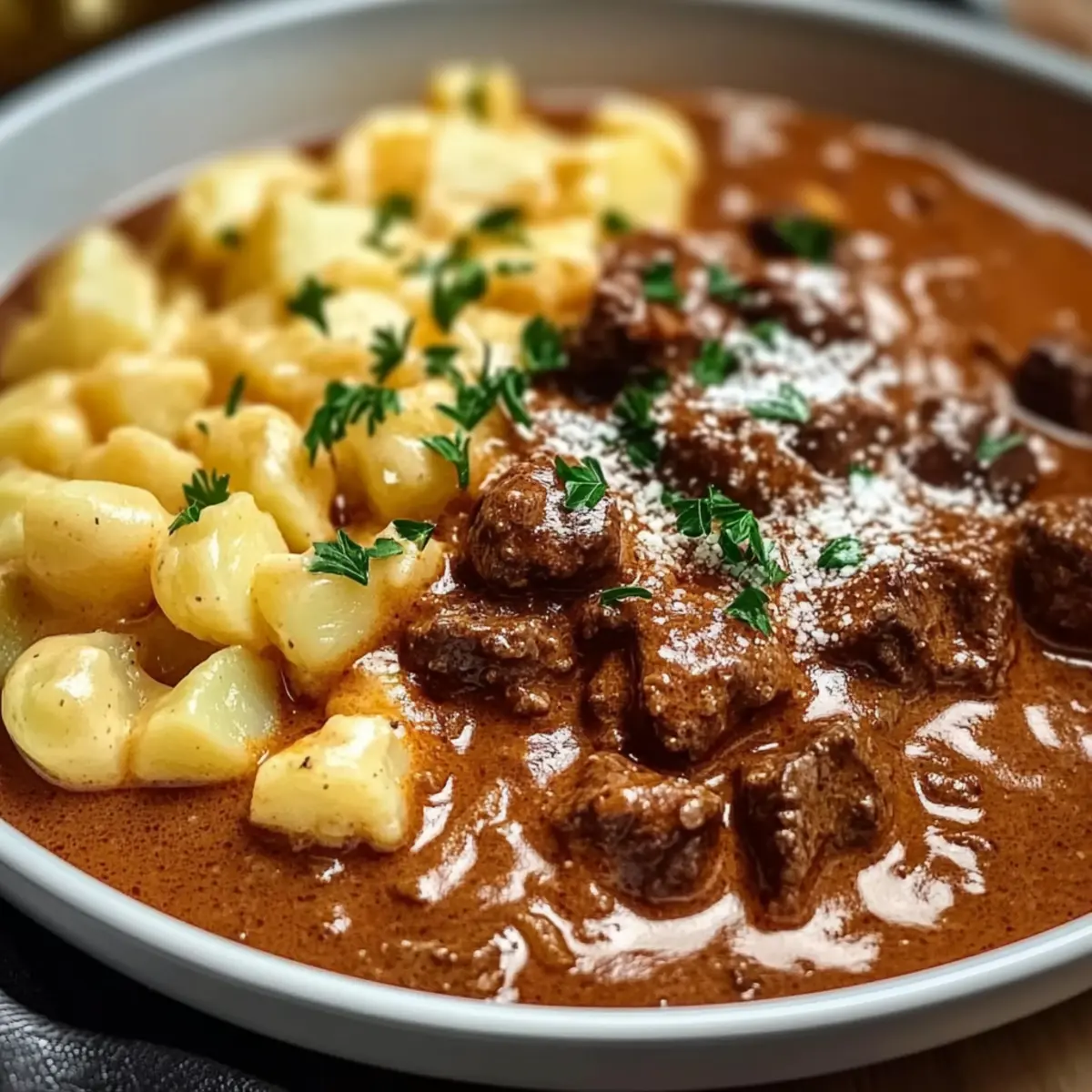 Creamy German Goulash: A Cozy Hug in a Bowl
