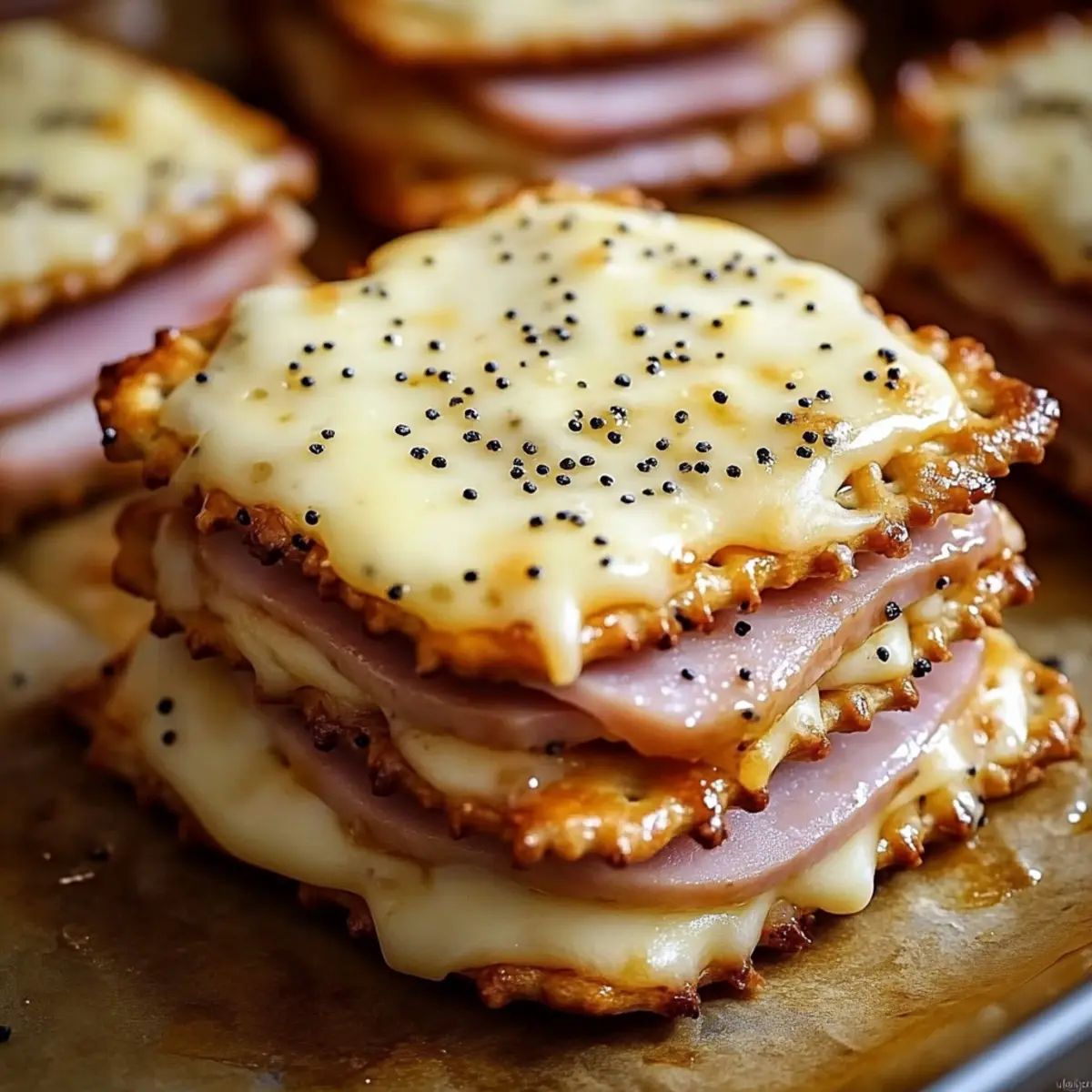 Ham and Swiss Cracker Melts for Effortless Snack Perfection