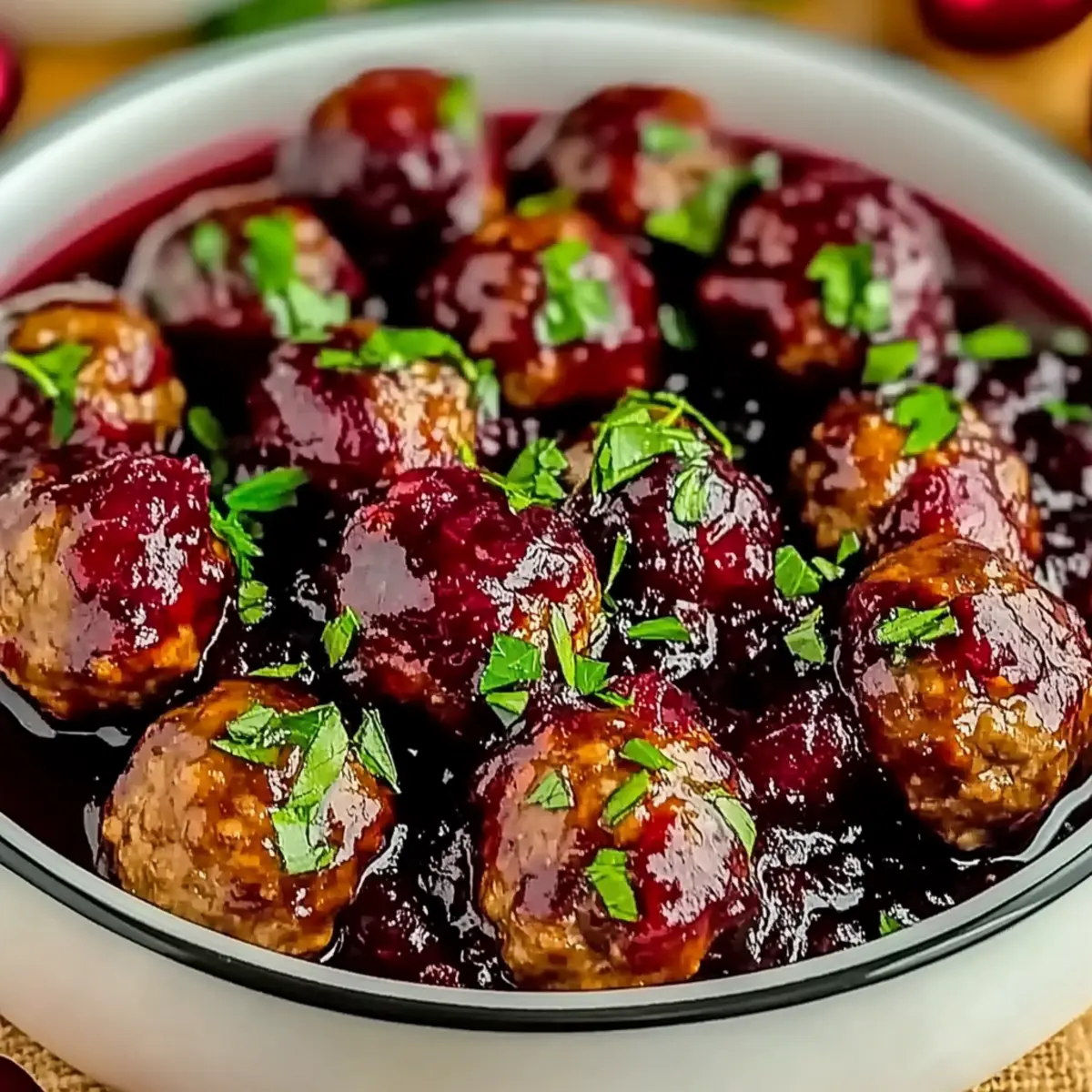 Quick Christmas Cranberry Meatballs for Effortless Holiday Joy