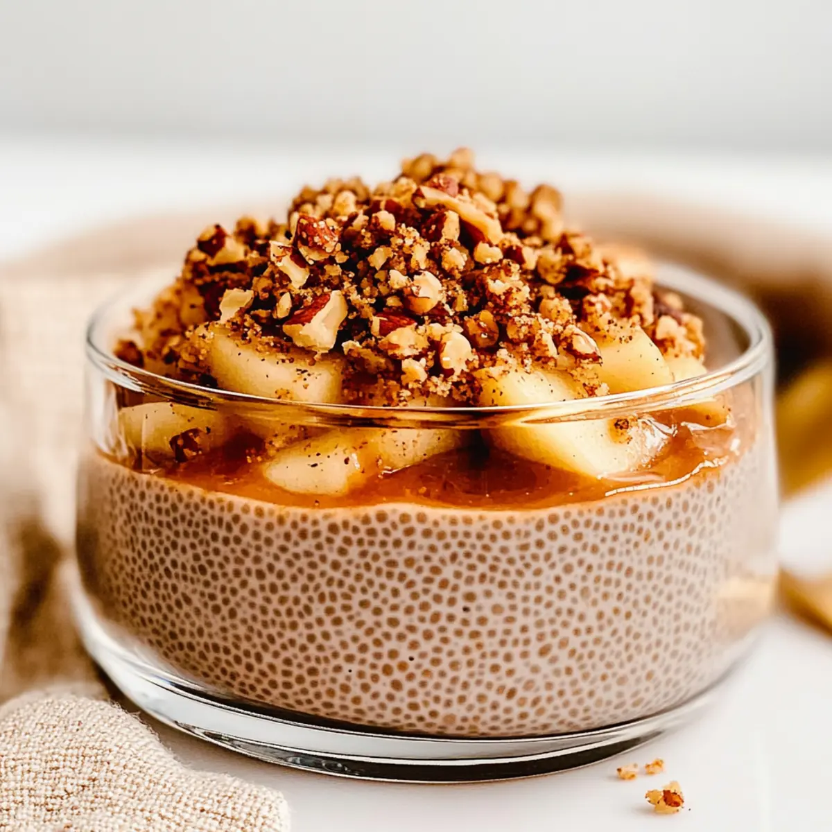 Delicious Apple Crumble Chia Pudding for Cozy Mornings