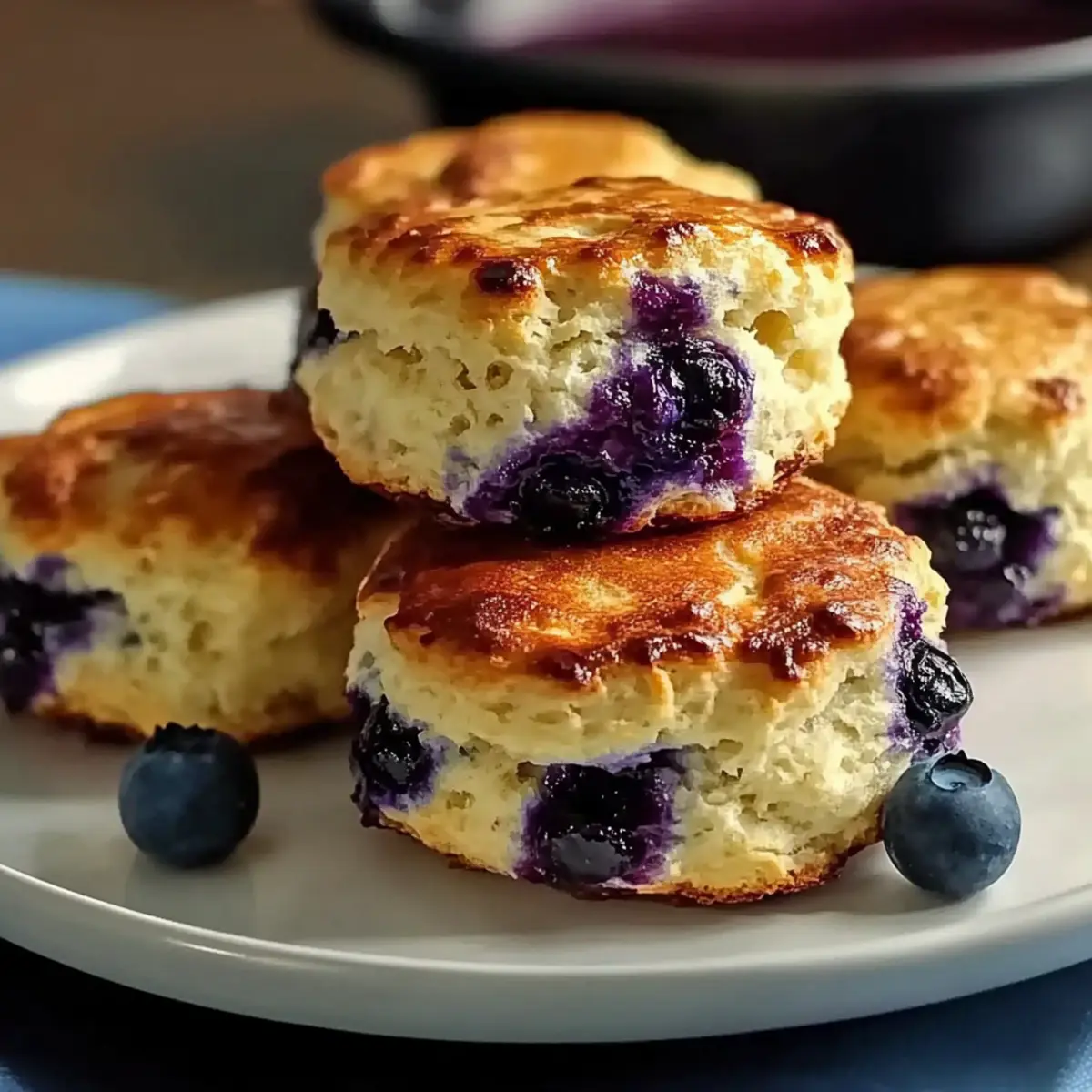 Fluffy Blueberry Biscuits That'll Brighten Your Morning