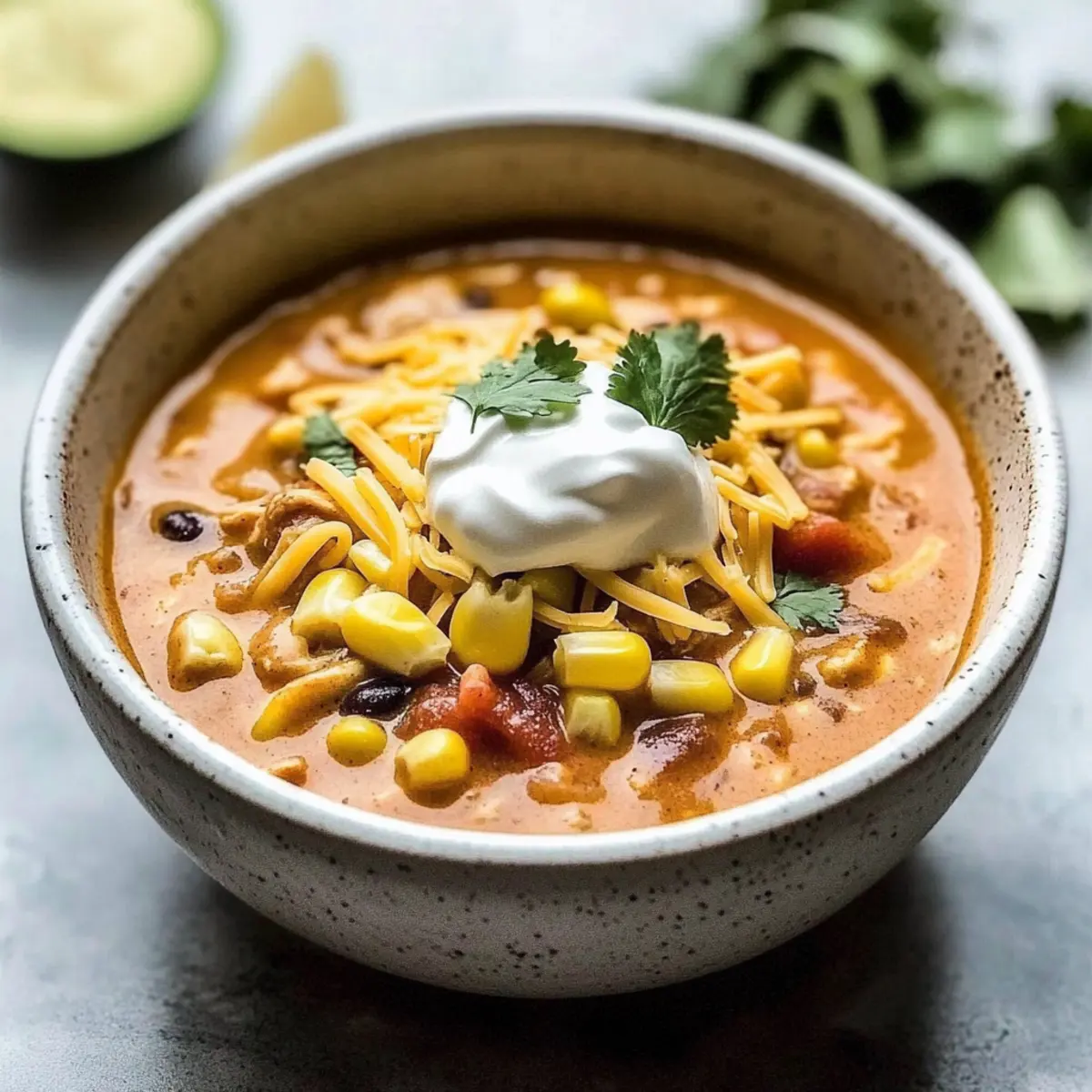 Creamy Chicken Enchilada Soup for Cozy Family Nights