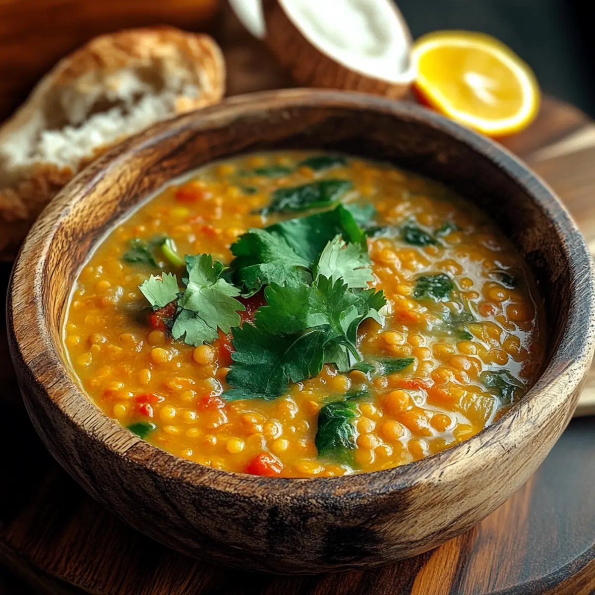 Creamy Thai Coconut Red Lentil Soup for Cozy Nights