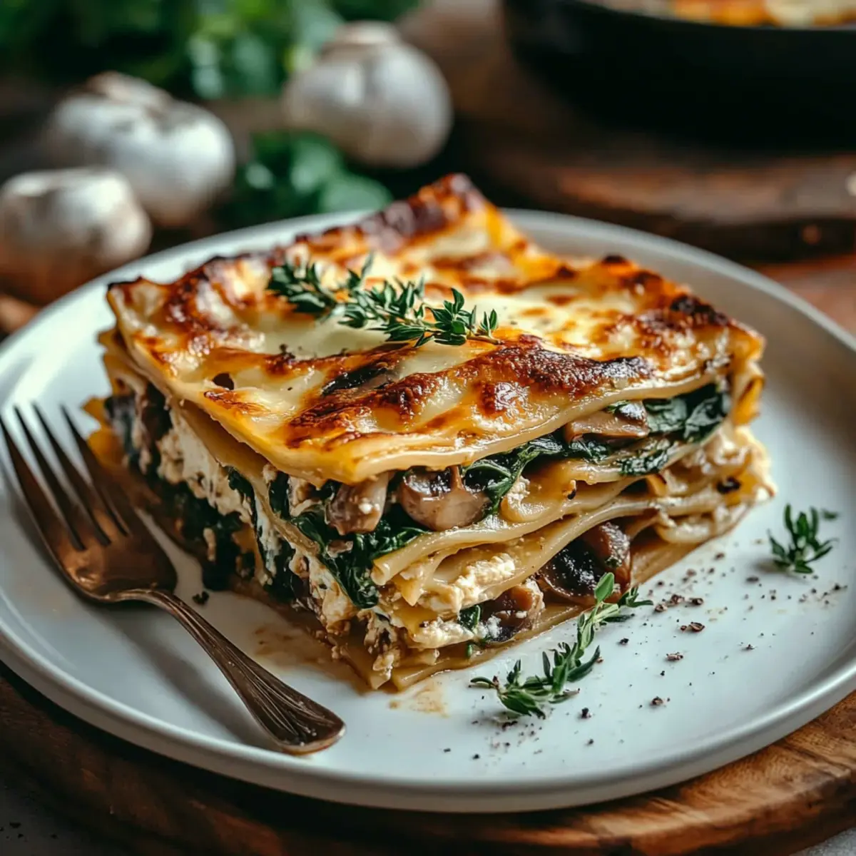 Mushroom And Spinach Lasagna Recipe: Comforting Veggie Layers