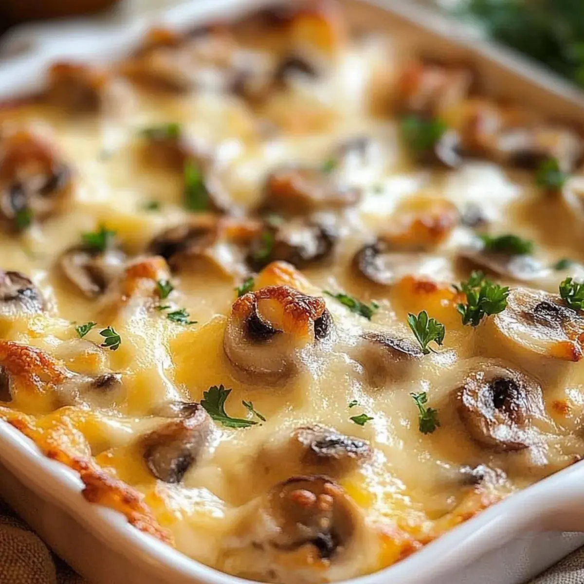 Baked Cheesy Mushroom Casserole for Ultimate Comfort Bliss