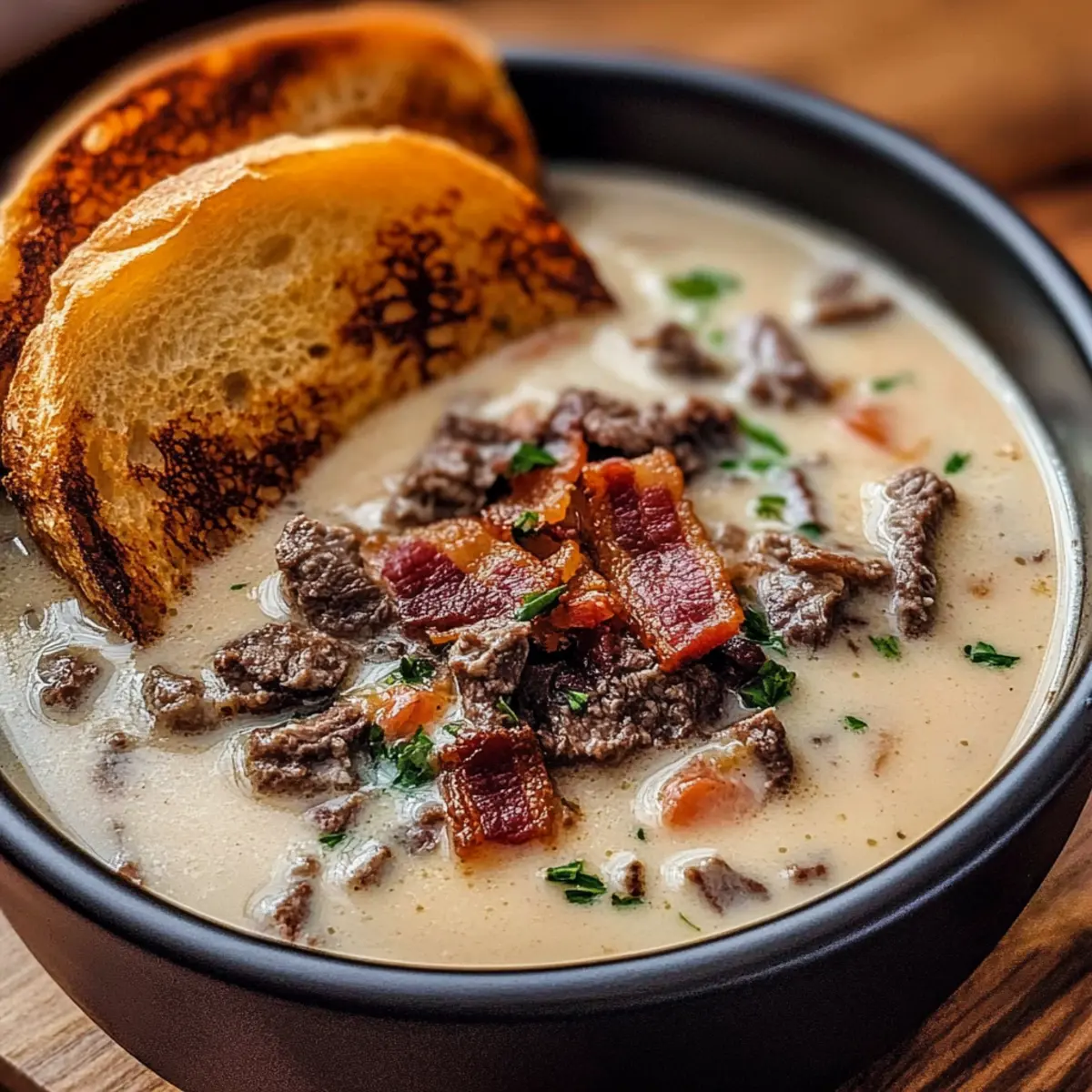 One-Pot Philly Cheesesteak Soup: Comfort in Every Spoonful