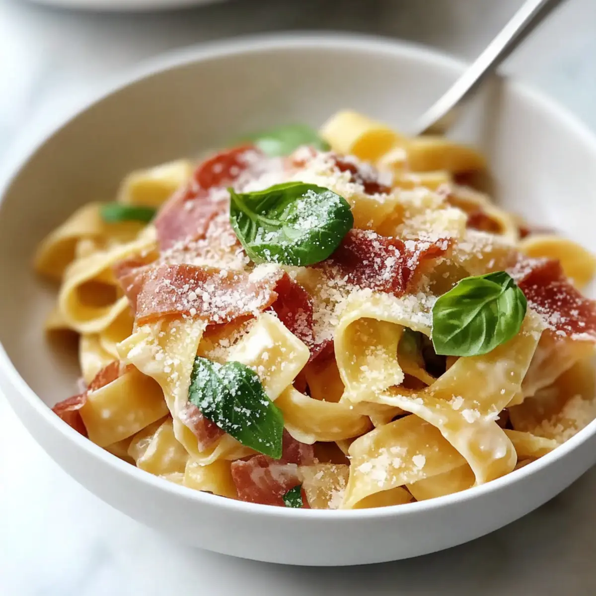 Deliciously Creamy Healthy Prosciutto Pasta in 20 Minutes