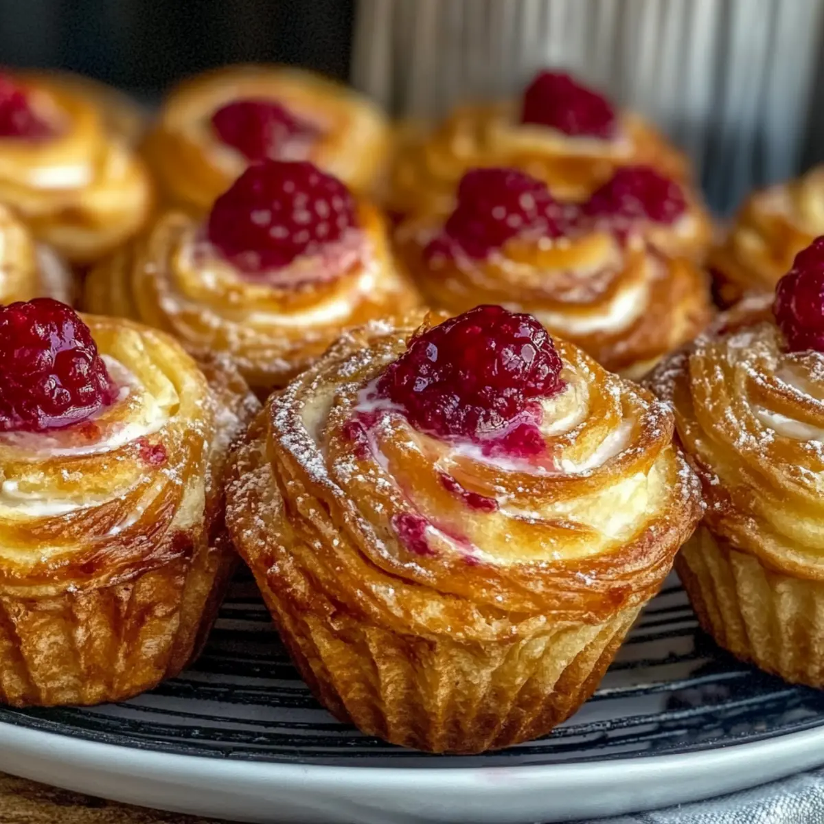 Raspberry Cream Cheese Cruffins for Irresistible Mornings