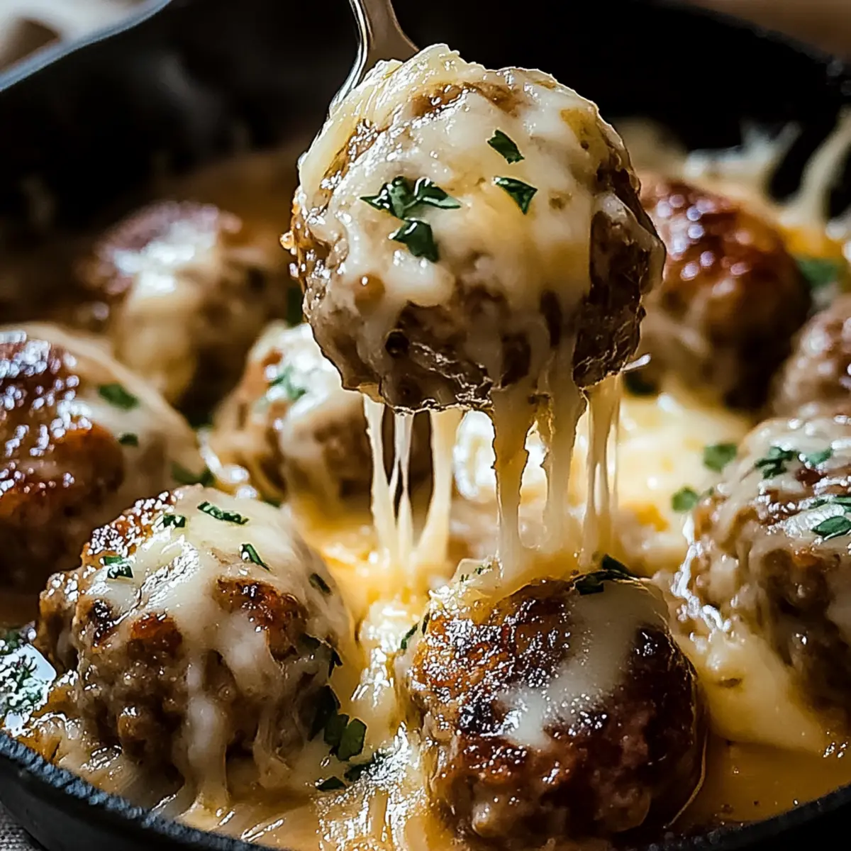 Cheesy French Onion Meatballs: Comfort in Every Bite