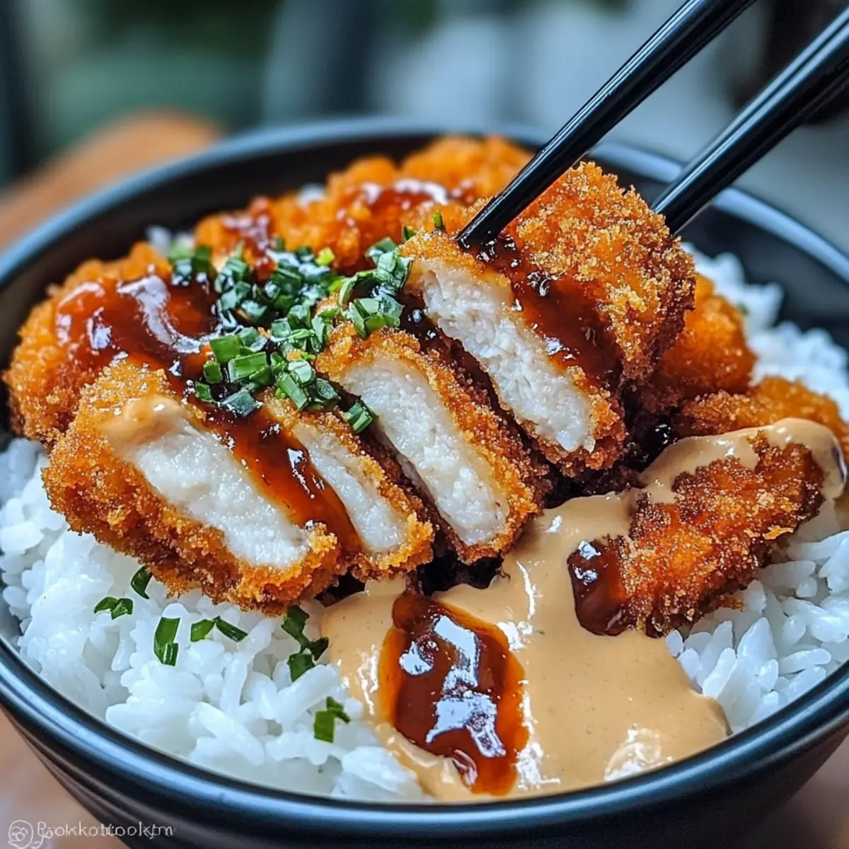 Japanese Katsu Bowls with Tonkatsu Sauce for Comforting Cravings