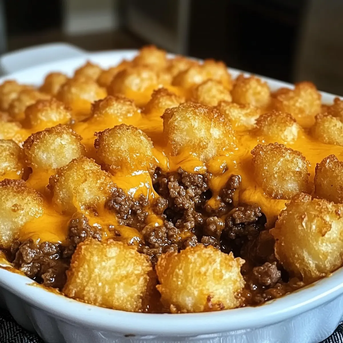 Delicious Tater Tot Casserole with Ground Beef for Cozy Nights