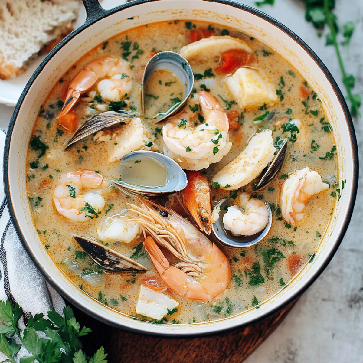 Rustic Seafood Soup: Comforting Delight for Home Cooks