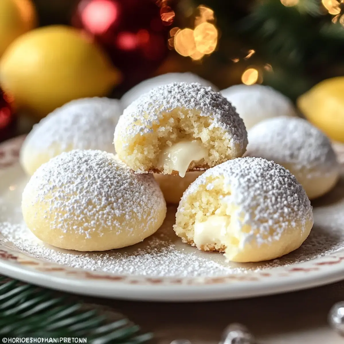 Lemon Cream Snowball Cookies – A Zesty Holiday Delight