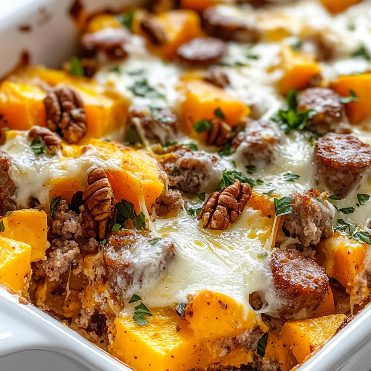 Cozy Up with Fall Sweet Potato and Sausage Casserole