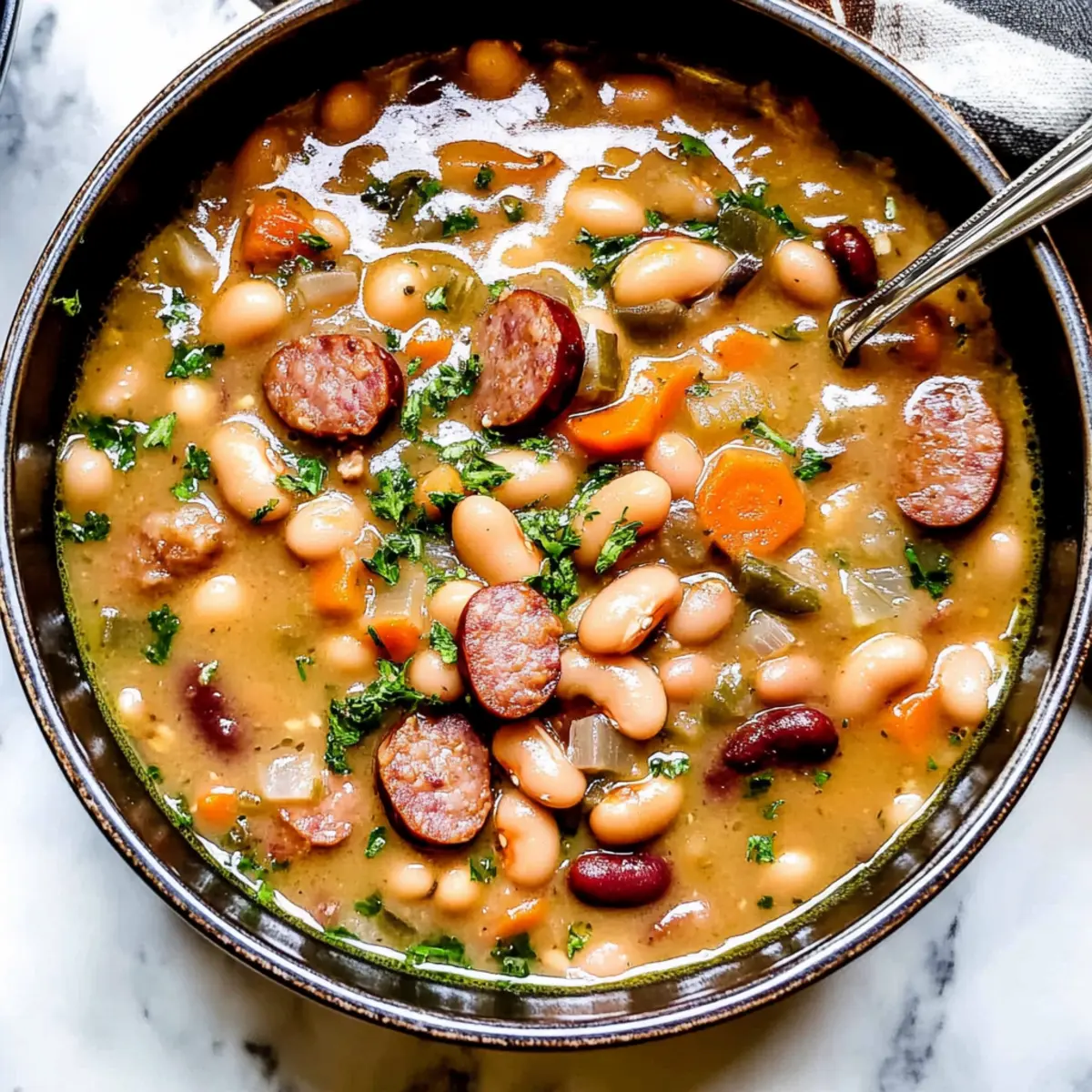 Creamy Sausage and Bean Soup: Your Cozy Weeknight Wonder