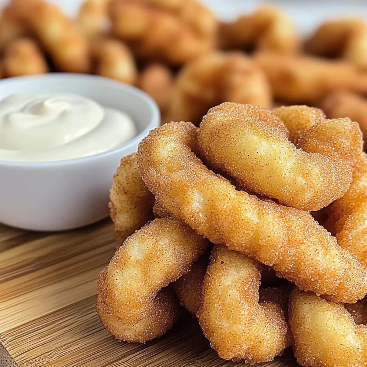 Delicious Cinnamon Sugar Twists With Cream Cheese Dip Bliss