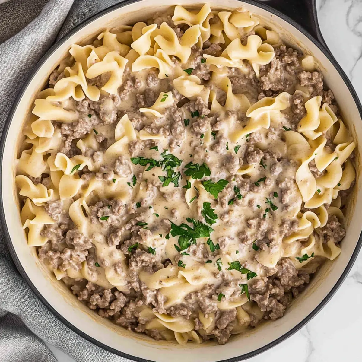 Creamy Hamburger Stroganoff Recipe in Just 30 Minutes