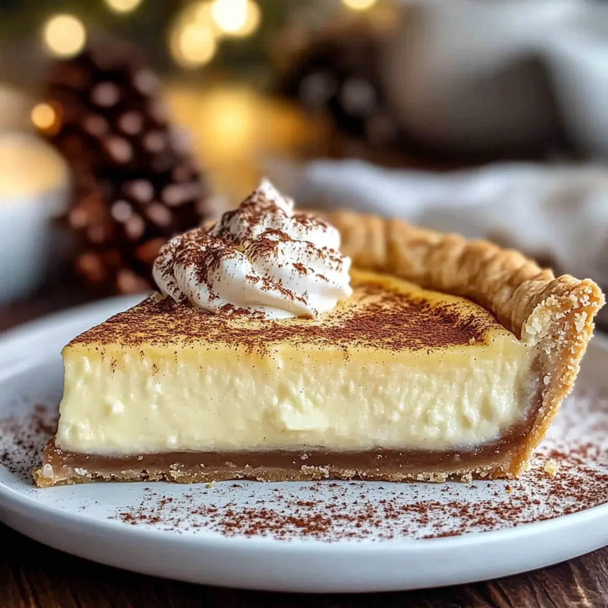 Cozy Up with Christmas Eve Cinnamon-Vanilla Custard Pie