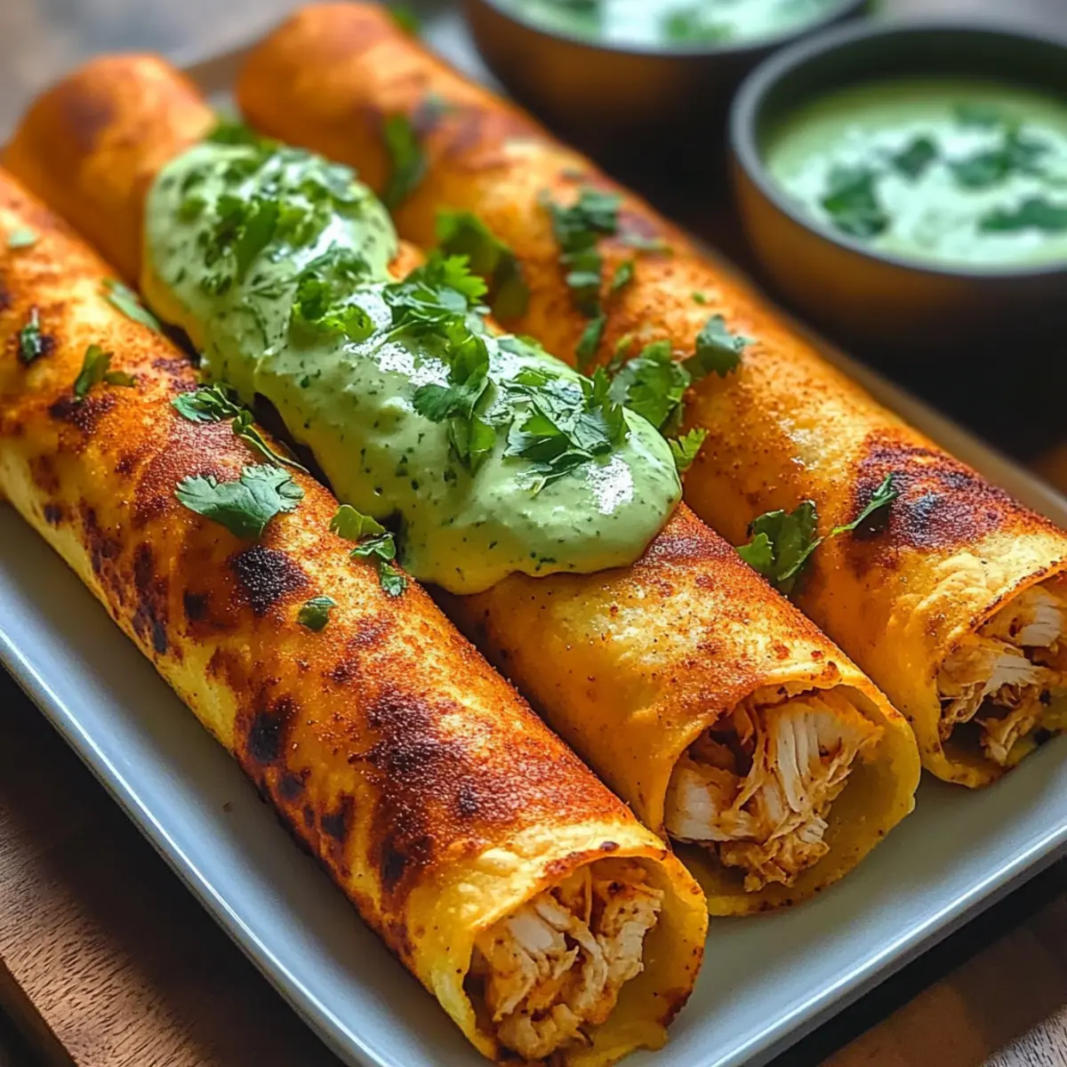 Crunchy Oven-Baked Chicken Taquitos That Wow Every Bite