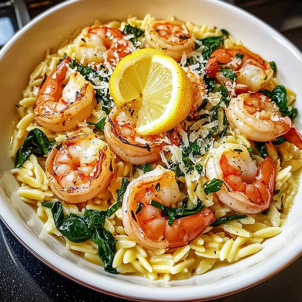 Shrimp Orzo In Lemon Garlic Sauce: A Quick Flavor Delight