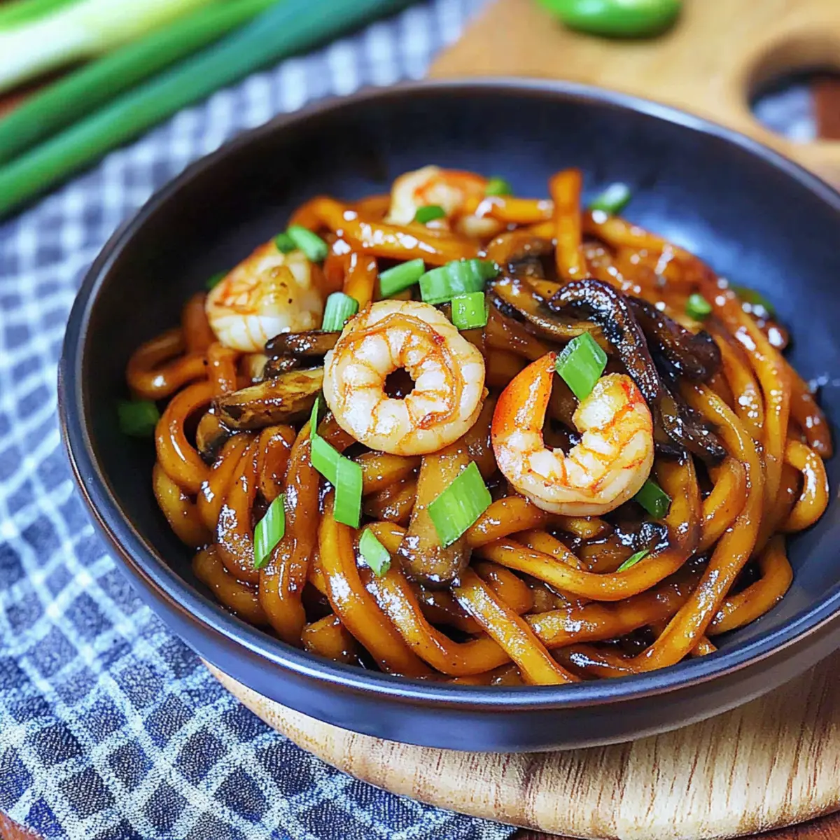 Easy Comfort Yaki Udon with Shrimp in Just 20 Minutes