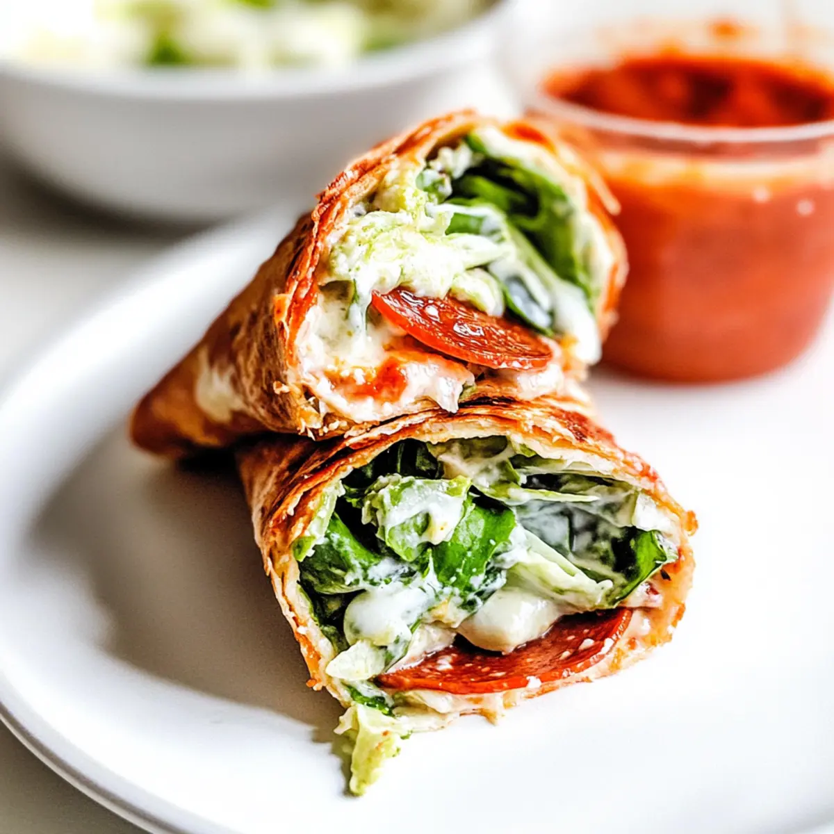Delicious Pepperoni Pizza Caesar Wraps for Quick Dinners