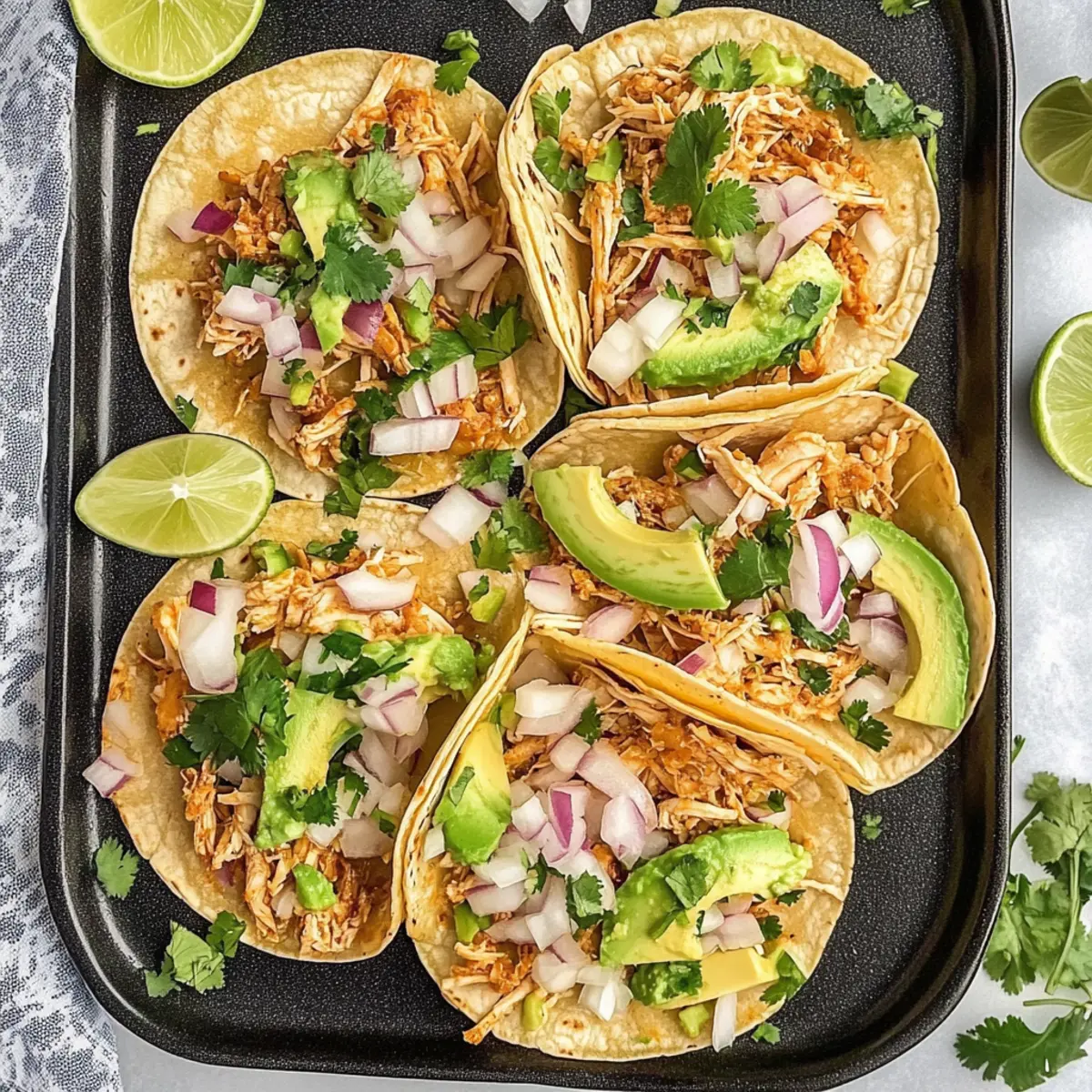 Savory Healthy Crockpot Chicken Tacos for Easy Weeknight Dinners