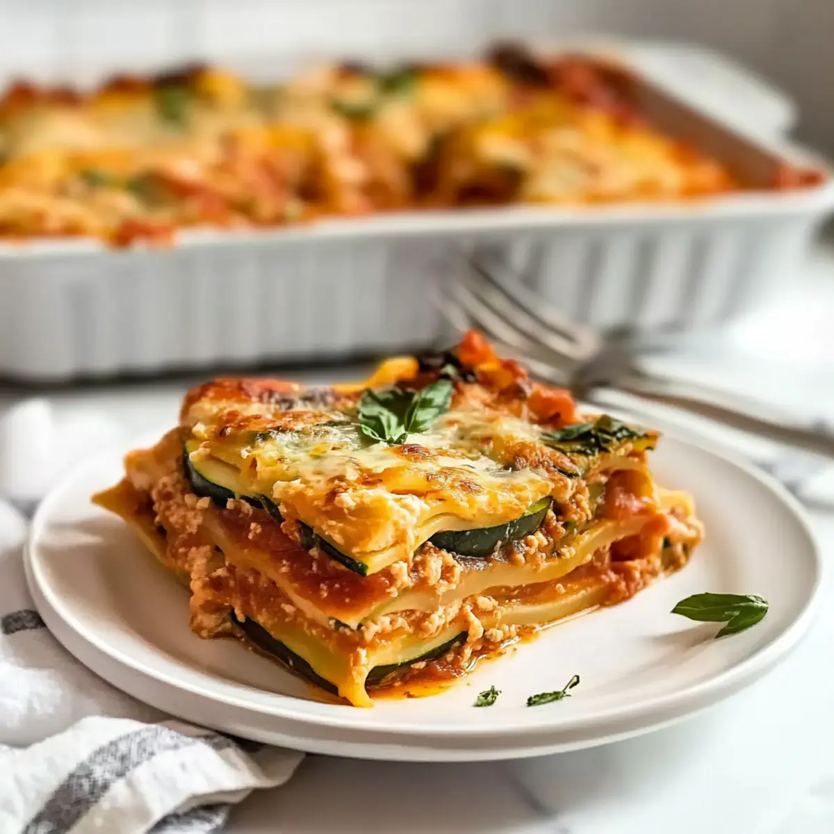 Vegan Zucchini Lasagna – A Flavorful Low-Carb Delight