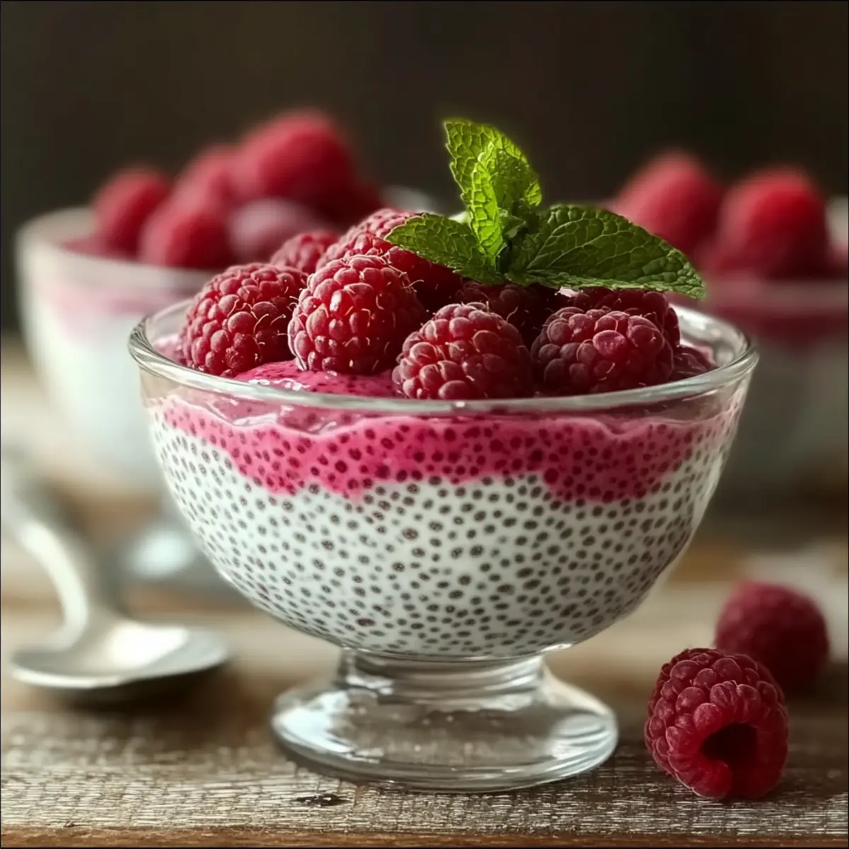 Delicious Vanilla Raspberry Chia Pudding for Healthy Snacking