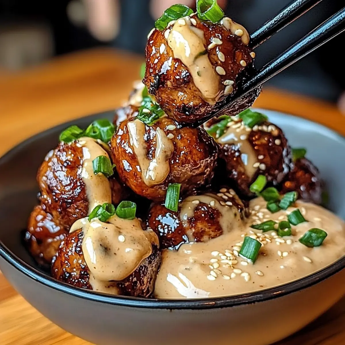 Korean BBQ Meatballs with Spicy Mayo Dip - Flavor Explosion!