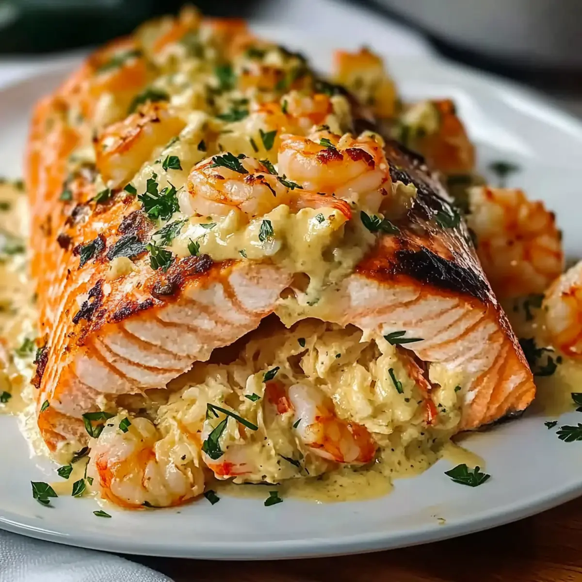 Crab and Shrimp Stuffed Salmon: A Gourmet Delight Made Easy