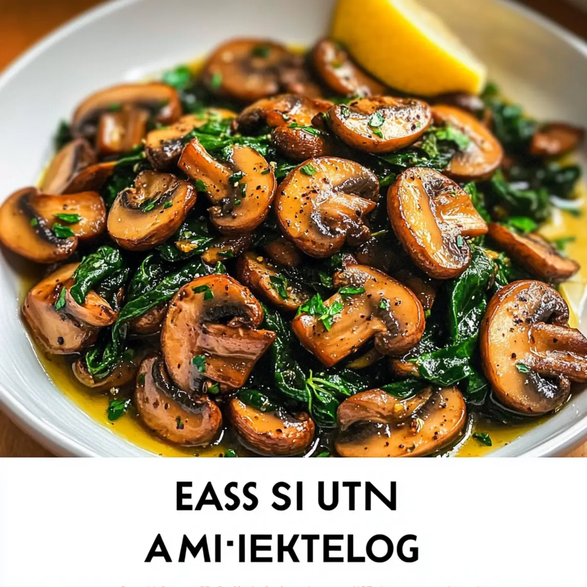 Sautéed Mushrooms with Spinach: A Quick, Flavorful Dish