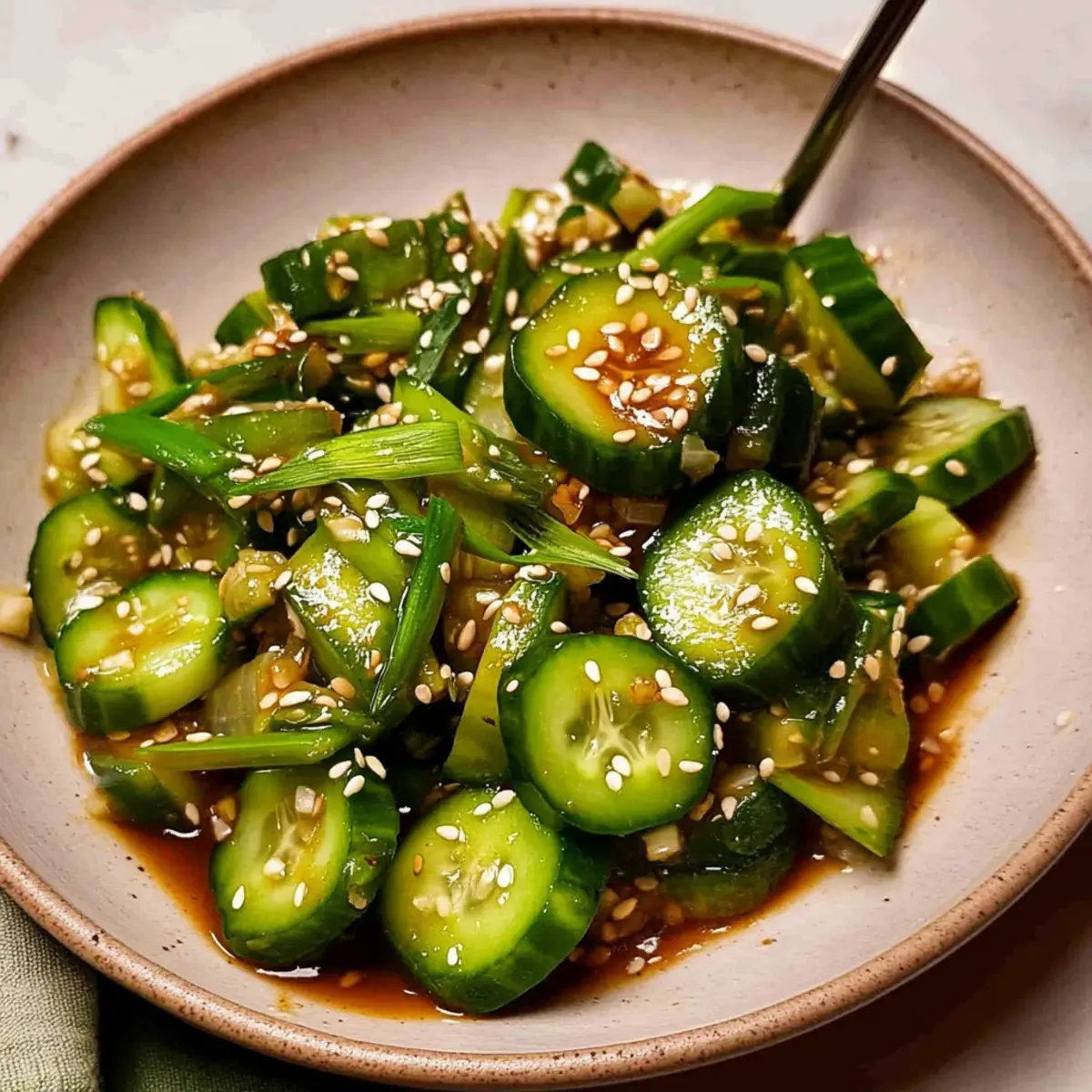 Refreshing Spicy Cucumber Salad in Just 5 Minutes!