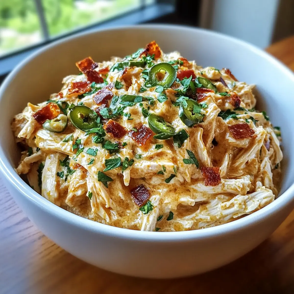Savory Keto Crockpot Jalapeño Popper Chicken Bliss