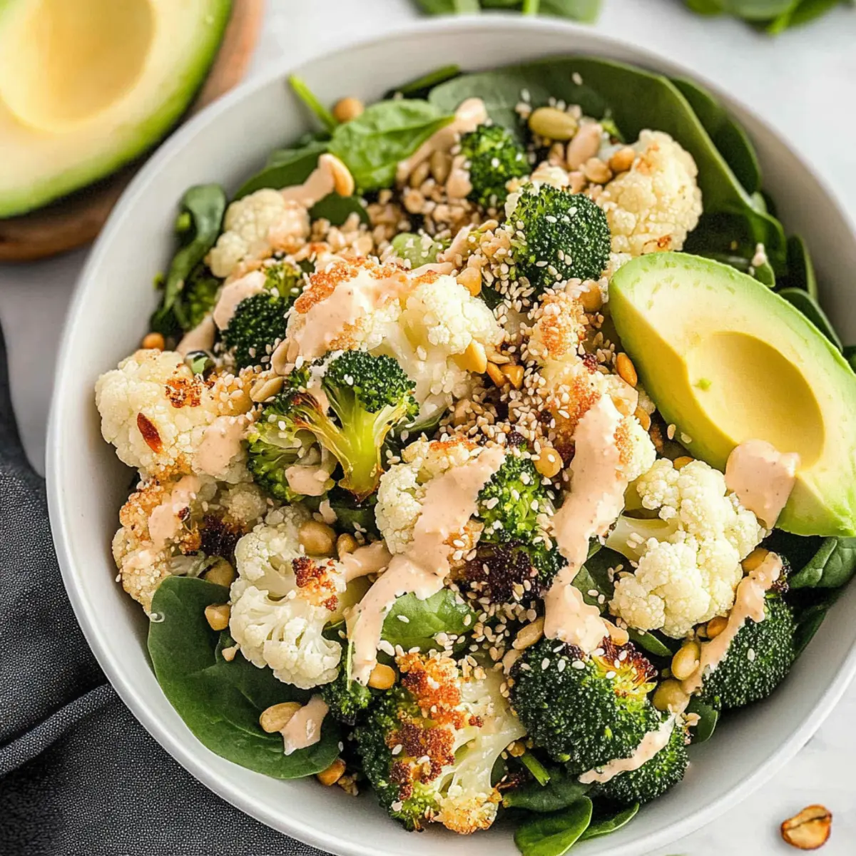 Zesty Roasted Cauliflower and Broccoli Salad for Vibrant Health