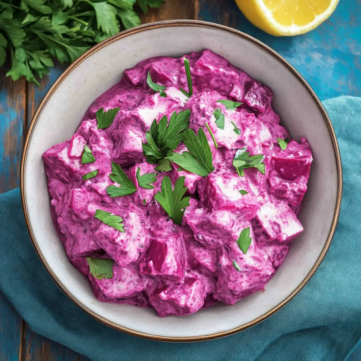 Delicious Beetroot Salad Dip With Greek Yogurt Bliss