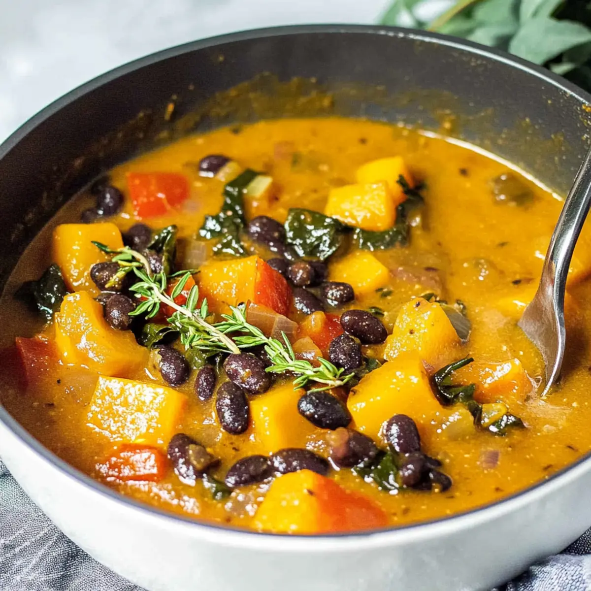 Cozy Black Bean Butternut Squash Stew for Heartwarming Meals