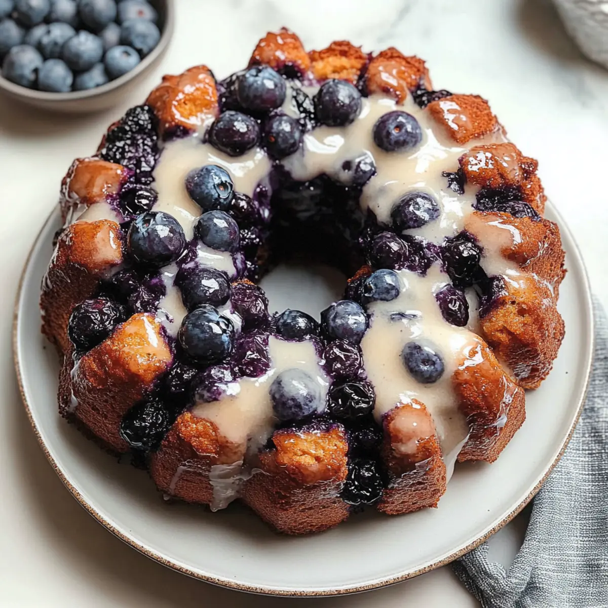 Warm and Fluffy Blueberry Monkey Bread That Steals Hearts