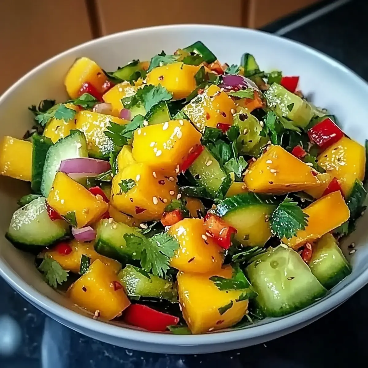 Bright & Crunchy Thai Mango Cucumber Salad for a Fresh Feast