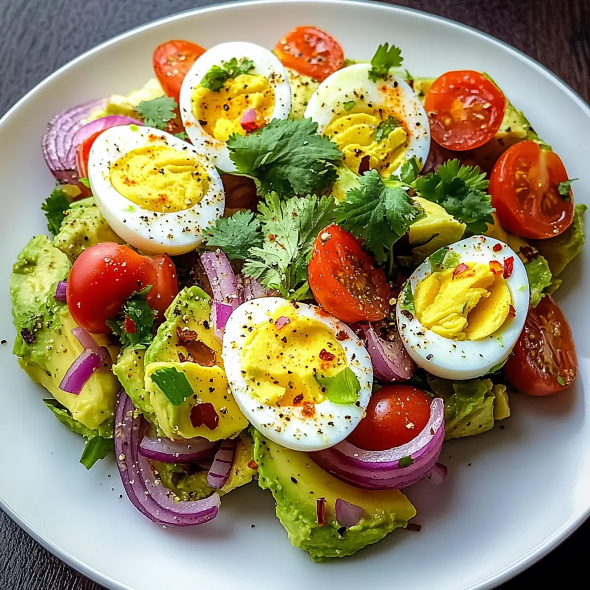 Protein-Packed Workout Egg Avocado Salad for Your Crunchy Cravings