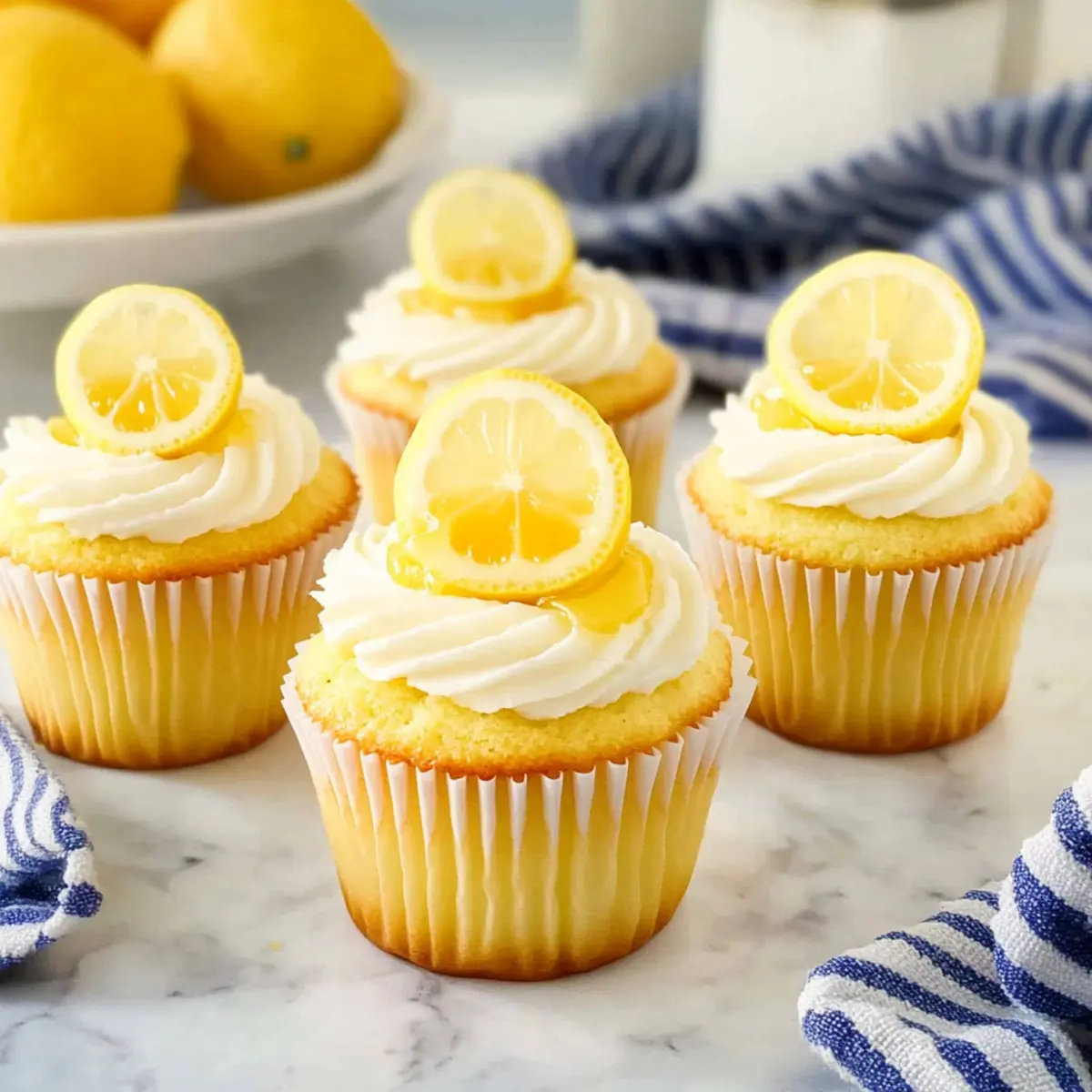 Lemon Stuffed Cupcakes That Will Brighten Your Day