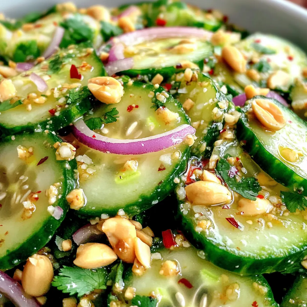 Zesty Thai Cucumber Salad: A Crunchy Healthy Treat