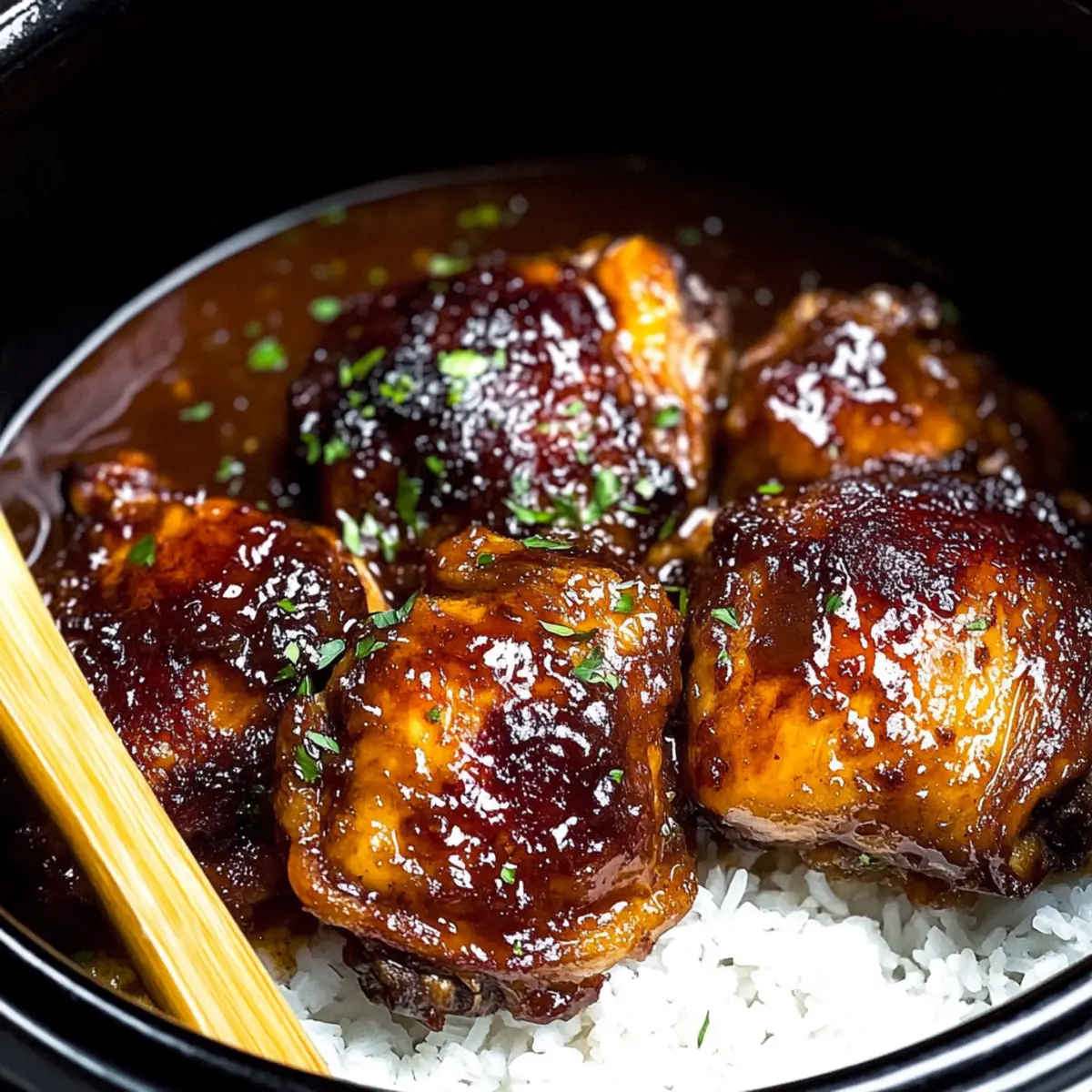 Irresistible Crock Pot Chicken Thighs in Sweet Savory Sauce