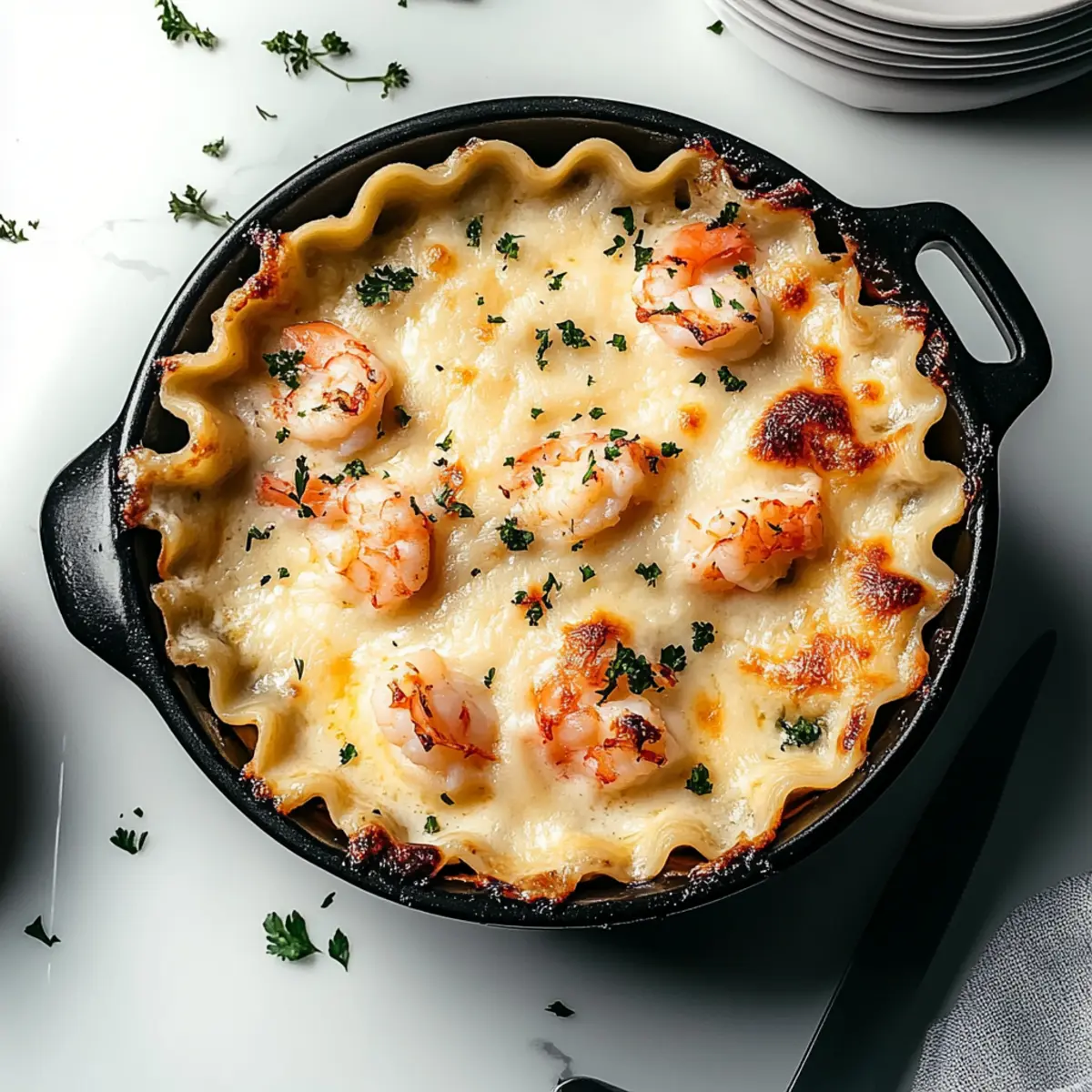 Creamy Seafood Lasagna with Lobster and Shrimp Delight
