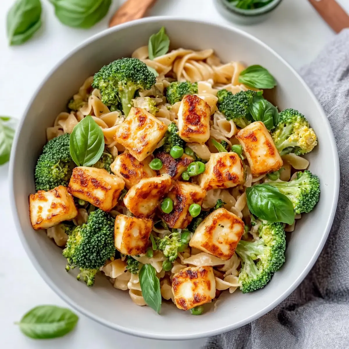 Deliciously Colorful Halloumi Pasta Salad for Summer Vibes