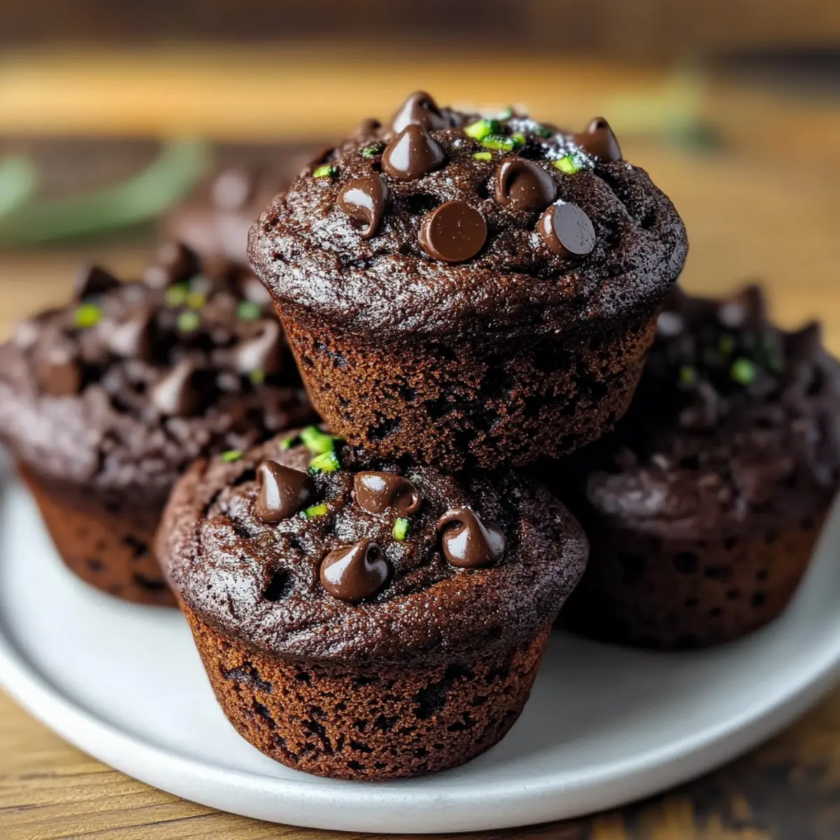 Double Chocolate Zucchini Muffins Your Healthy Sweet Escape