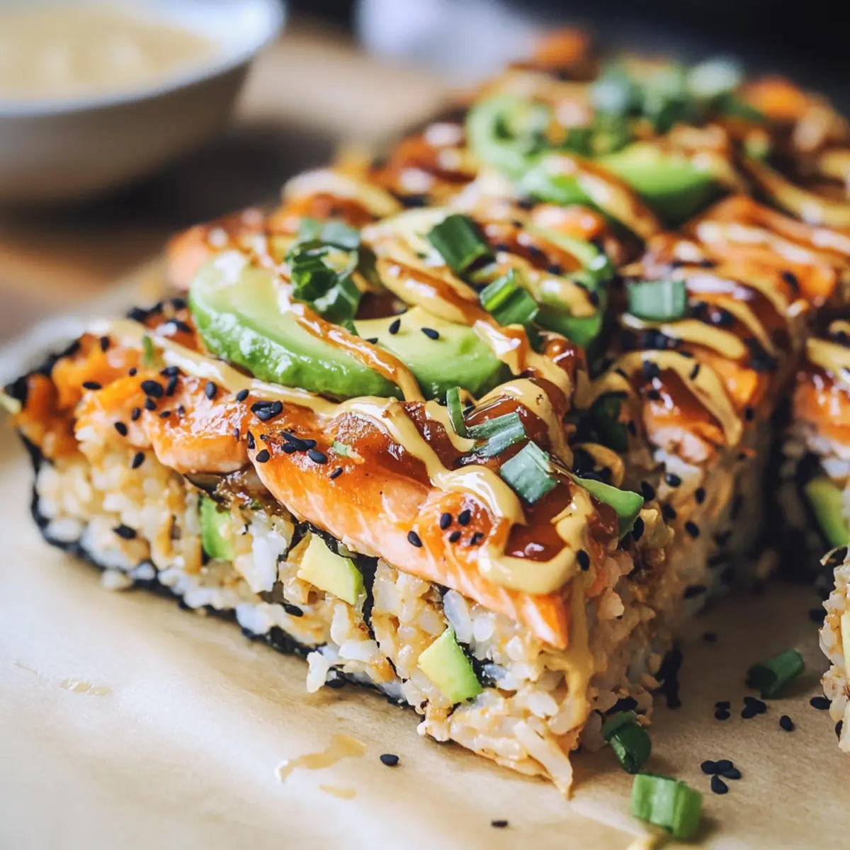 Creamy Salmon Sushi Bake: Easy Weeknight Comfort Dish